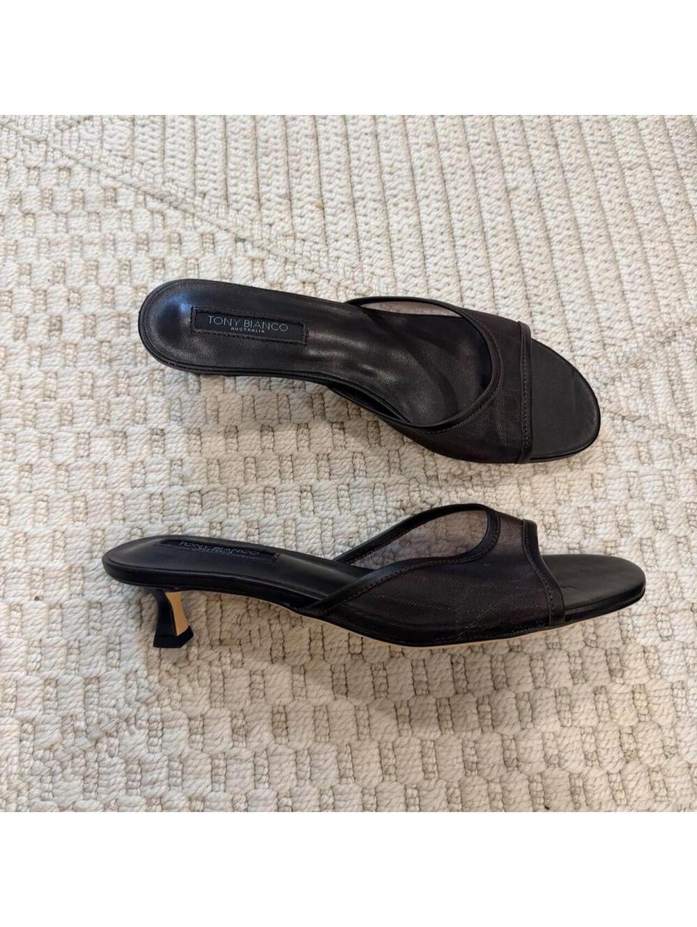 SOLD Tony Bianco Pru Kitten Heel in Choc